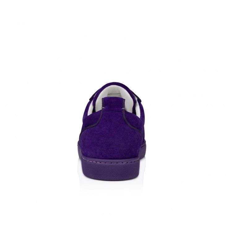 Christian Louboutin Louis Junior P Pik Pik Strass Sneakers Nappa Leather Jacaranda - Image 4