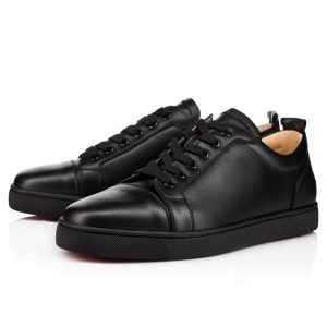 Christian Louboutin Louis Junior Black Calf Sneaker