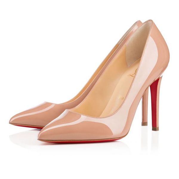 Christian Louboutin Pumps Pigalle 100mm Patent Leather Nude