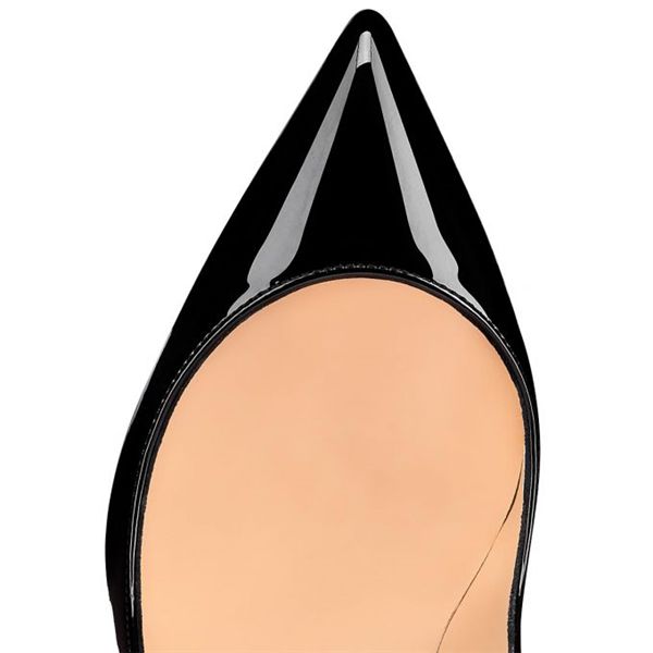 Christian Louboutin Pumps Pigalle Follies 100mm Patent Leather Black - Image 4