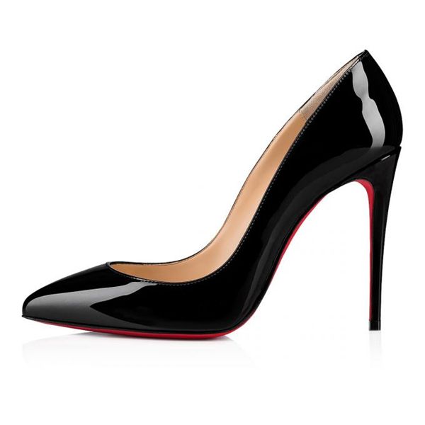 Christian Louboutin Pumps Pigalle Follies 100mm Patent Leather Black - Image 2