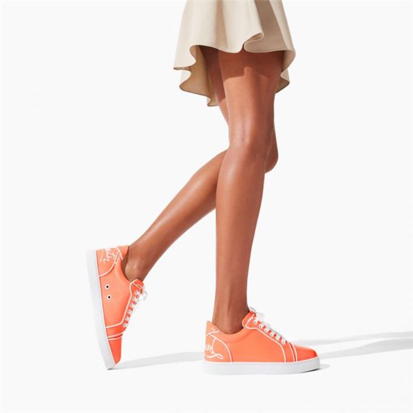 Christian Louboutin Sneaker Fun Vieira Orlato Drag/bianco Patent - Image 2