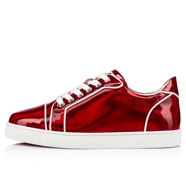 Christian Louboutin Sneaker Vieira Orlato Flat Loubi/bianco Patent - Image 3